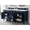James Martin Vanities Brittany 72in Double Vanity, Victory Blue w/ 3 CM Carrara Marble Top 650-V72-VBL-3CAR - alternate 5